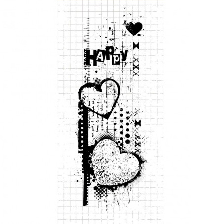 Clearstamps Studio Light - Grunge Hearts