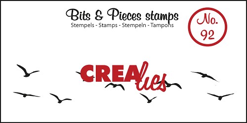 Clear Stamps Crealies - Bits & Pieces - Birds in the sky Medium