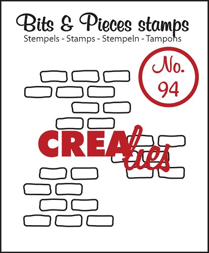 Clear Stamps Crealies - Bits & Pieces - Open Bricks Medium