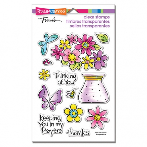 Clearstamps Stampendous - Pop Bouquet Perfectly