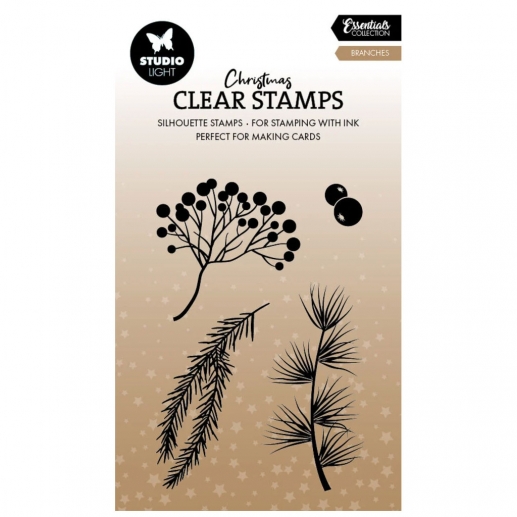 Clearstamp 62x93 mm - Winter Branches - Studio Light
