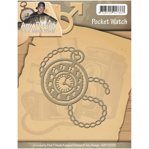 Dies Amy Design Its A Mans World Die Pocket Watch