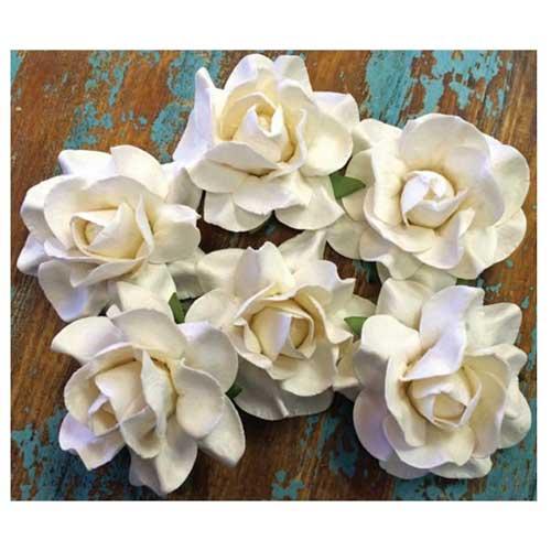 Paper Flowers Marion Smith Color Lab White Roses Tygblommor