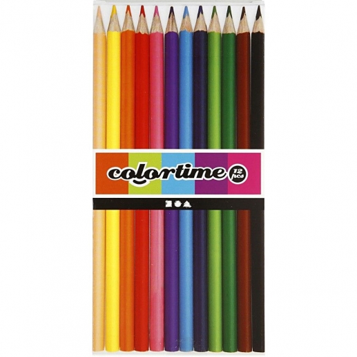 Colortime Färgpennor 12 st Färger till scrapbooking, pyssel och hobby