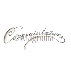 Stämpel Magnolia Lost & Found Congratulations {text} Stämplar Embossing