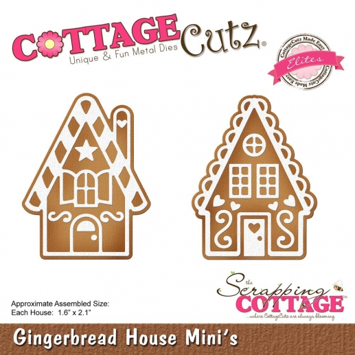 CottageCutz Die - Gingerbread House Minis