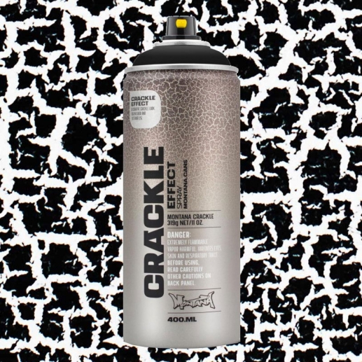 Montana Effekt Sprayfärg Crackle Black 400 ml Svart