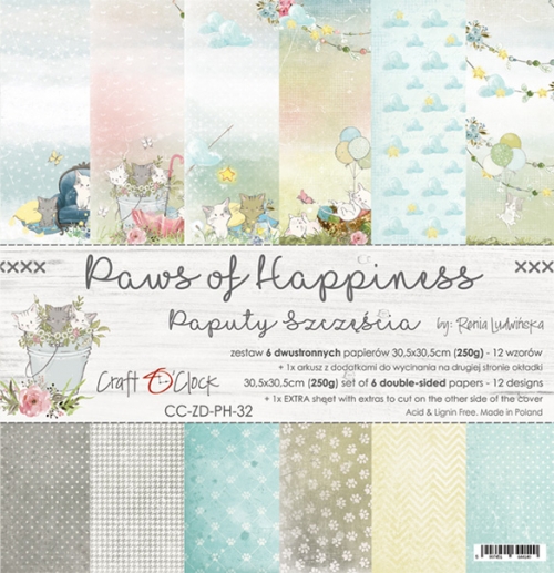 Paper Pack Craft o Clock - Paws of Happiness