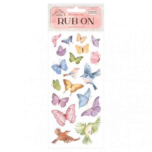 Rub-On Stamperia - Welcome Home Butterflies - 10x21 cm