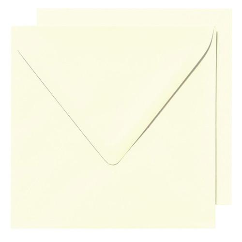 Kort & Kuvert 50-pack Anita’s Square 13.5 x Creme Papper Bröllop Kärlek
