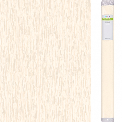 Kräppapper 50 x 250 cm - Antique White - 60% Stretch