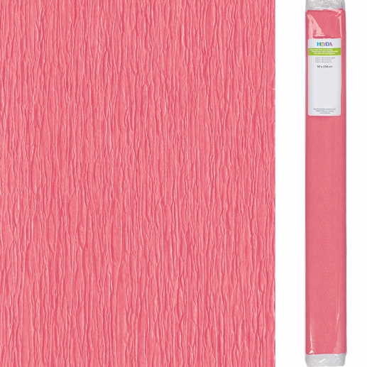 Kräppapper 50 x 250 cm - Rose - 60% Stretch