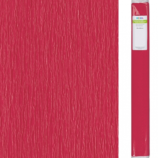 Kräppapper 50 x 250 cm - Tulip Red - 60% Stretch