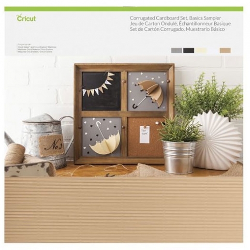 Cricut Corrugated Cardboard - Basics - 20 ark - 12x12 Tum