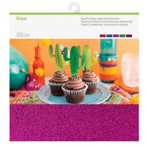 Cricut Sparkle Paper - Bejeweled - 10 ark - 12x12 Tum