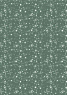 Papper A4 Basic Dark Green Stars Reprint