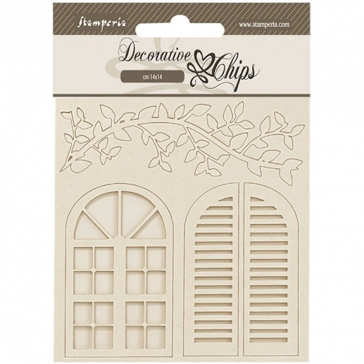 Chipboard Die Cuts Stamperia - Windows