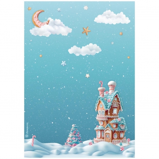 Decoupage Papper Stamperia - Candy Christmas Marzipan House