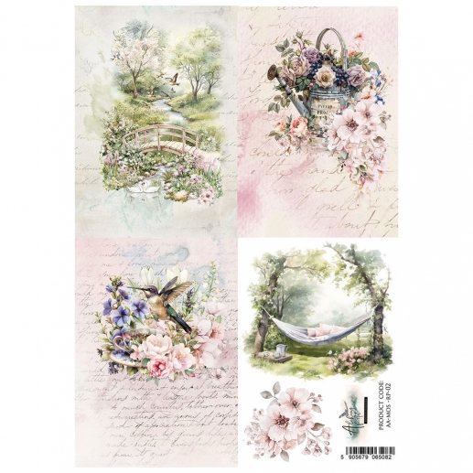 Decoupage Papper Alchemy of Art - Garden Beauty