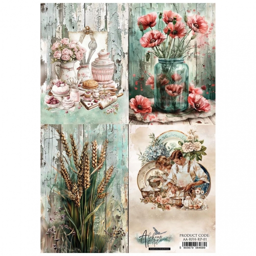Decoupage Papper Alchemy of Art - Kitchen Flowers