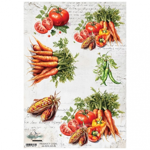 Decoupage Papper Alchemy of Art - Kitchen Vegetables