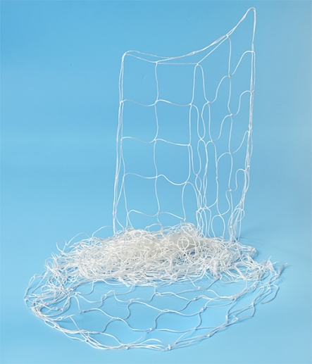 Dekorativt fiskenät Vitt 1x1m Band till scrapbooking, pyssel och hobby