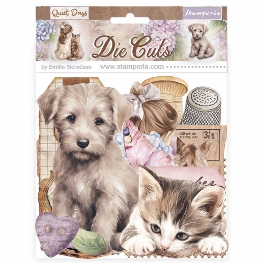 Die Cuts Stamperia Ephemera - Quiet Days - 51 st