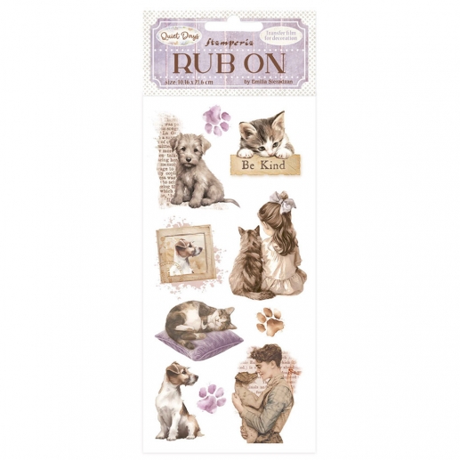 Rub Ons Stickers Quiet Days Stamperia Scrapbooking