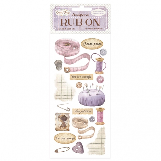 Rub Ons Stickers Quiet Days Stamperia Scrapbooking