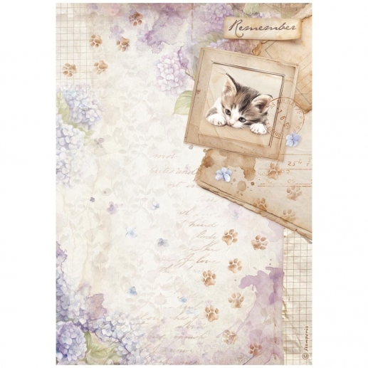 Scrapbooking Pyssel Decoupage Papper Stamperia - Quiet Days