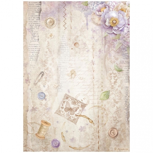 Scrapbooking Pyssel Decoupage Papper Stamperia - Quiet Days