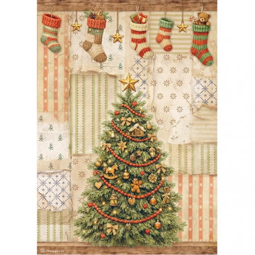 Decoupage Papper Stamperia - Silent Night Christmas Tree