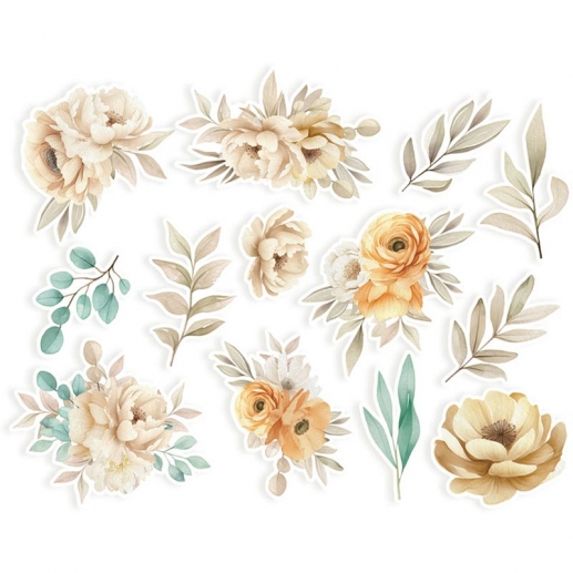 Ephemera Set P13 - Travel Journal - Flowers and Leaves