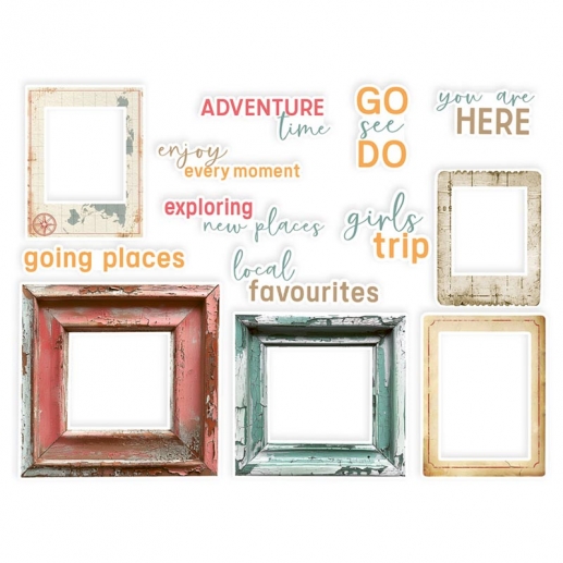 Ephemera Set P13 - Travel Journal - Frames & Words