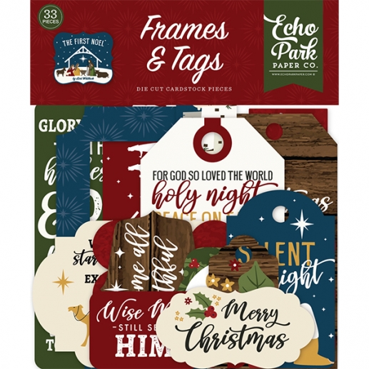 Die Cuts Echo Park - The First Noel - Frames & Tags