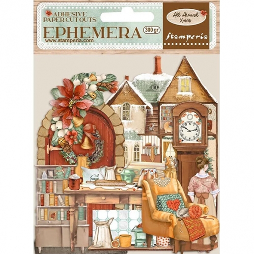 Die Cuts Self Adhesive Ephemera Stamperia - All Around Christmas
