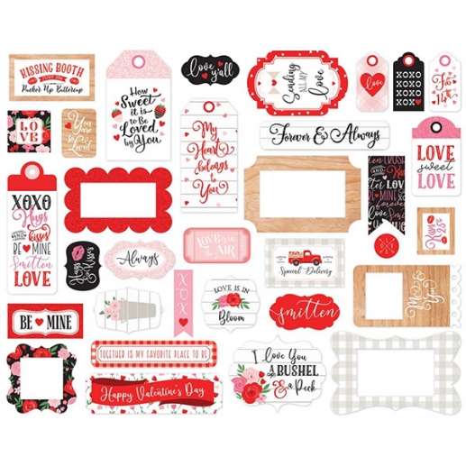 Die Cuts Stickers Echo Park - Cupid & Co. - Frames & Tags