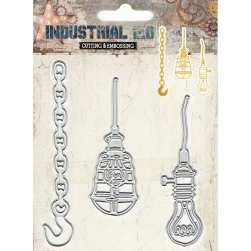 Dies Studiolight Industrial 2.0 Lights till scrapbooking, pyssel och hobby