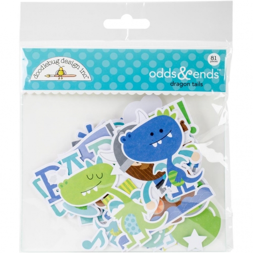 Die cuts Doodlebug - Dragon Tales - Odds and Ends