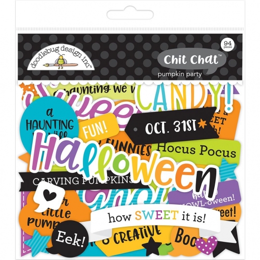 Die cuts Doodlebug - Pumpkin Party - Chit Chat