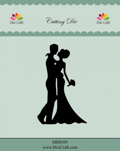 Die Dixi Craft Wedding Couple Dies till scrapbooking, pyssel och hobby