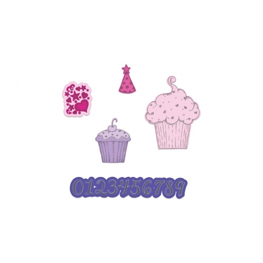 Die Heartfelt Creations - Sprinkled Confetti Cupcakes