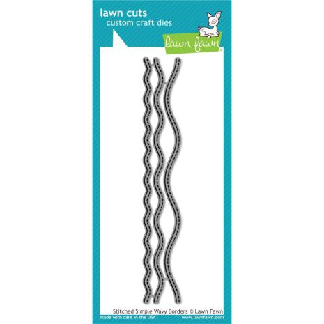 Die Lawn Fawn - Stitched Simple Wavy Borders
