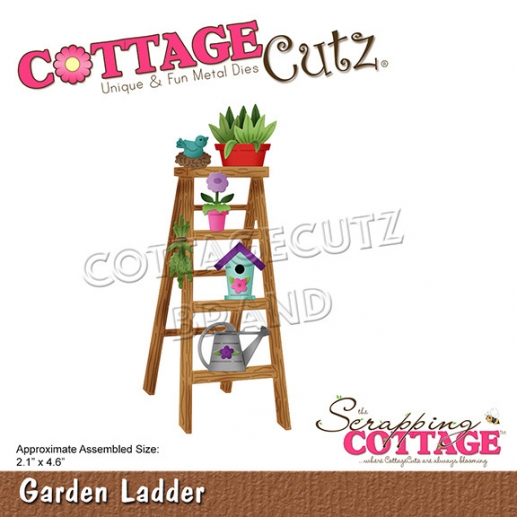 Dies Cottage Cutz Garden Ladder till scrapbooking, pyssel och hobby