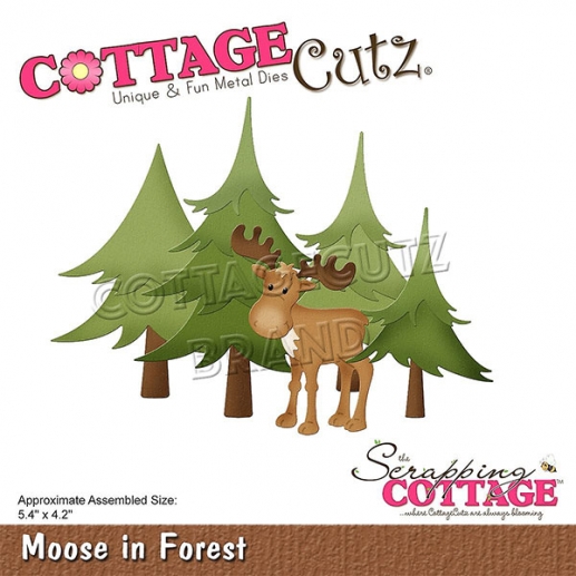Dies Cottage Cutz Moose In Forest Jul stans