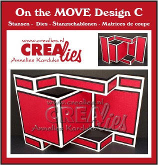 Dies On the MOVE Crealies Design C till scrapbooking, pyssel och hobby