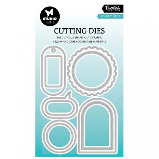 Dies Studio Light - Essentials Label Round - 10 delar