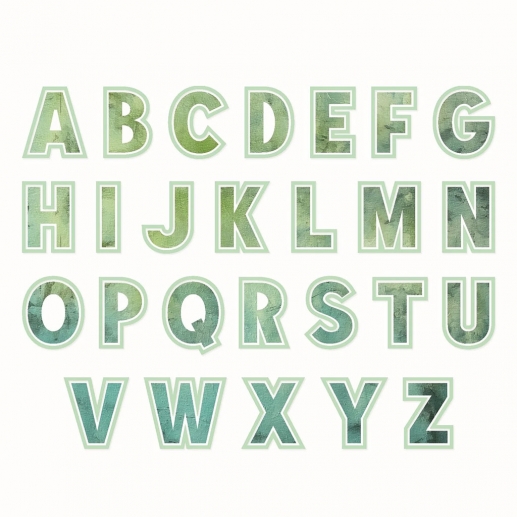 Dies Alfabet - Höjd 51 mm - This or That - Sizzix Thinlits Die Set