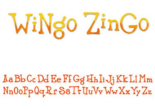 Dies - Alfabet Sizzix - Wingo Zingo