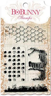 Clearstamps Bo Bunny Distressed Texture Stamps Silkonstämpel